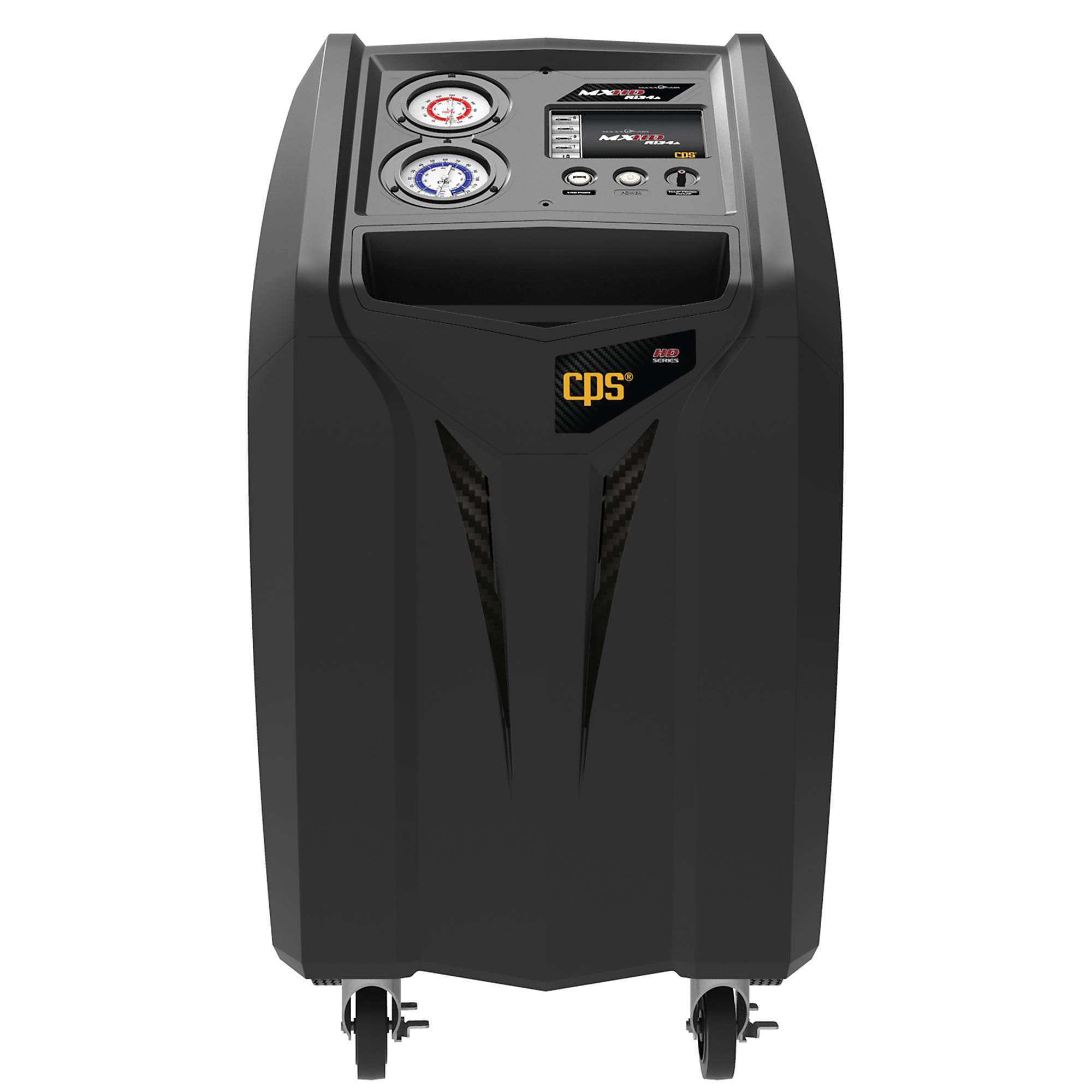 CPS Products Maxxair Heavy-Duty Recovery Machine — 50 Lb. Tank, 6 CFM Vacuum Pump, 12.6 CFM Compressor, WiFi/Bluetooth, Model# MXHD